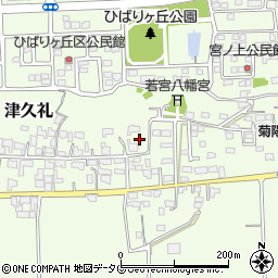 熊本県菊池郡菊陽町津久礼474-2周辺の地図