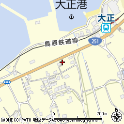 長崎県雲仙市瑞穂町古部甲518周辺の地図