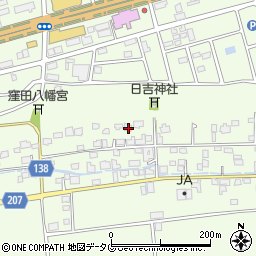 熊本県菊池郡菊陽町津久礼1868周辺の地図
