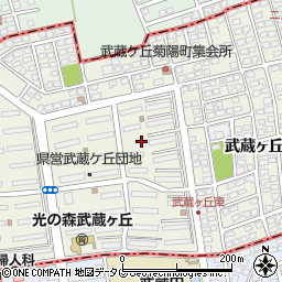 熊本県菊池郡菊陽町武蔵ヶ丘周辺の地図