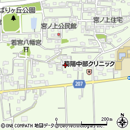 熊本県菊池郡菊陽町津久礼803-11周辺の地図