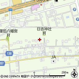 熊本県菊池郡菊陽町津久礼1869周辺の地図