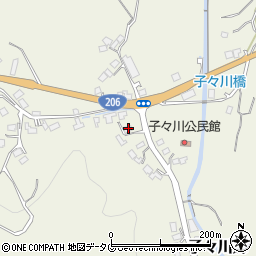 長崎県西彼杵郡時津町子々川郷1378周辺の地図