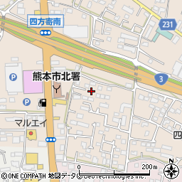 熊本県熊本市北区四方寄町517周辺の地図