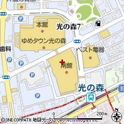 スーツセレクト熊本　ゆめタウン光の森店周辺の地図
