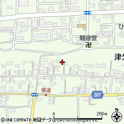 熊本県菊池郡菊陽町津久礼443周辺の地図