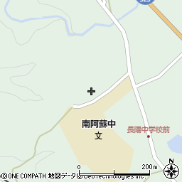 南阿蘇村役場　長陽中央公民館周辺の地図