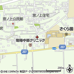 熊本県菊池郡菊陽町津久礼417-3周辺の地図