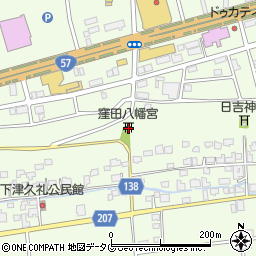 熊本県菊池郡菊陽町津久礼1876周辺の地図