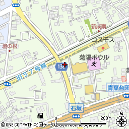 大阪王将菊陽店周辺の地図