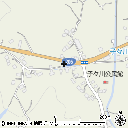 長崎県西彼杵郡時津町子々川郷841周辺の地図