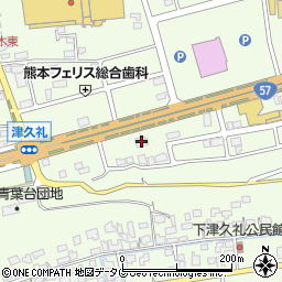 熊本県菊池郡菊陽町津久礼2516-3周辺の地図