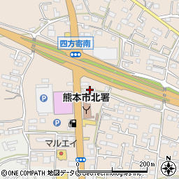 熊本県熊本市北区四方寄町538周辺の地図