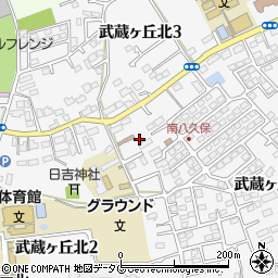 熊本県菊池郡菊陽町武蔵ヶ丘北周辺の地図