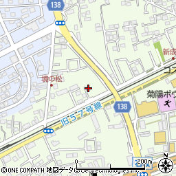 熊本県菊池郡菊陽町津久礼3078周辺の地図