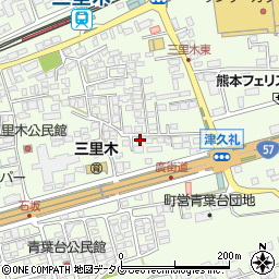 熊本県菊池郡菊陽町津久礼2374周辺の地図