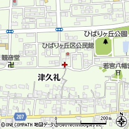 熊本県菊池郡菊陽町津久礼146-10周辺の地図