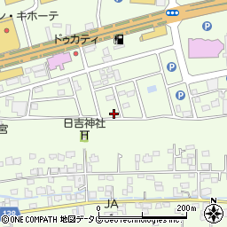 熊本県菊池郡菊陽町津久礼2682-6周辺の地図