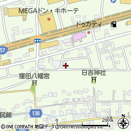 熊本県菊池郡菊陽町津久礼2679-8周辺の地図