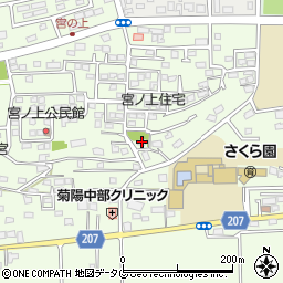 熊本県菊池郡菊陽町津久礼347周辺の地図