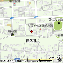 熊本県菊池郡菊陽町津久礼142周辺の地図