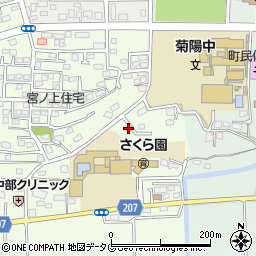 熊本県菊池郡菊陽町津久礼380周辺の地図