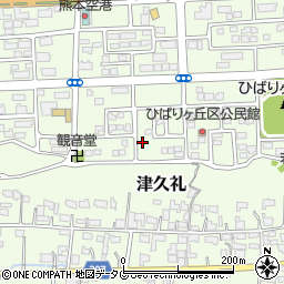 熊本県菊池郡菊陽町津久礼142-15周辺の地図