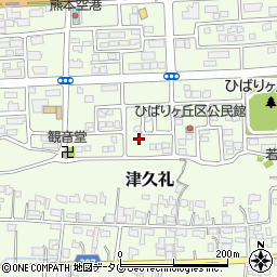熊本県菊池郡菊陽町津久礼142-5周辺の地図