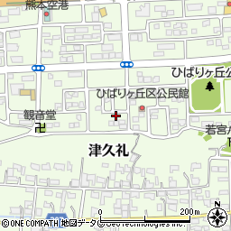 熊本県菊池郡菊陽町津久礼142-7周辺の地図