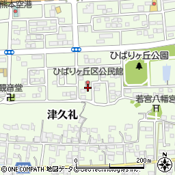 熊本県菊池郡菊陽町津久礼146-8周辺の地図