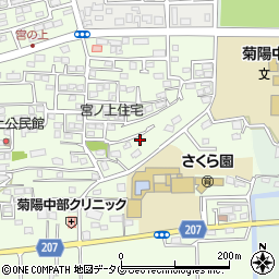 熊本県菊池郡菊陽町津久礼368周辺の地図