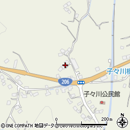 長崎県西彼杵郡時津町子々川郷854周辺の地図