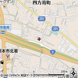 熊本県熊本市北区四方寄町526-1周辺の地図