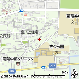 熊本県菊池郡菊陽町津久礼368-9周辺の地図