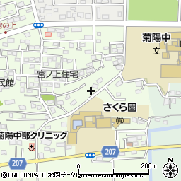 熊本県菊池郡菊陽町津久礼376-2周辺の地図