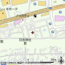 熊本県菊池郡菊陽町津久礼2682-3周辺の地図