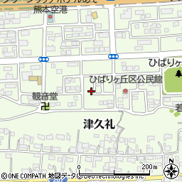 熊本県菊池郡菊陽町津久礼142-4周辺の地図