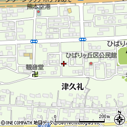 熊本県菊池郡菊陽町津久礼142-16周辺の地図