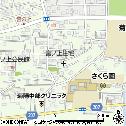 熊本県菊池郡菊陽町津久礼368-2周辺の地図