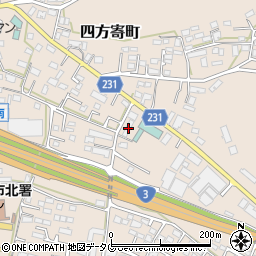 熊本県熊本市北区四方寄町433周辺の地図