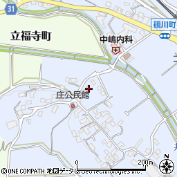 熊本県熊本市北区硯川町1248周辺の地図