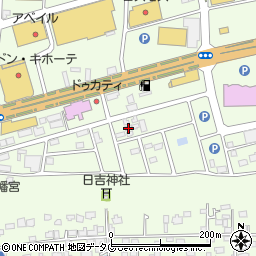 熊本県菊池郡菊陽町津久礼2685-4周辺の地図