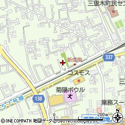 熊本県菊池郡菊陽町津久礼3069周辺の地図