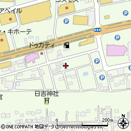 熊本県菊池郡菊陽町津久礼2685-8周辺の地図