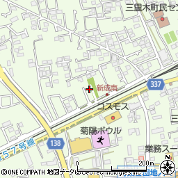 熊本県菊池郡菊陽町津久礼3069-11周辺の地図