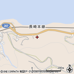 長崎県諫早市多良見町元釜323周辺の地図