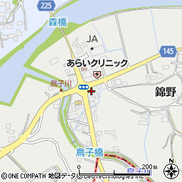 熊本県菊池郡大津町錦野417周辺の地図