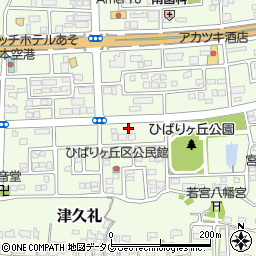熊本県菊池郡菊陽町津久礼152-4周辺の地図