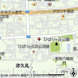 熊本県菊池郡菊陽町津久礼152-5周辺の地図