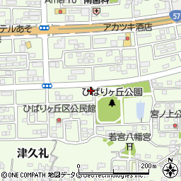 熊本県菊池郡菊陽町津久礼152-11周辺の地図